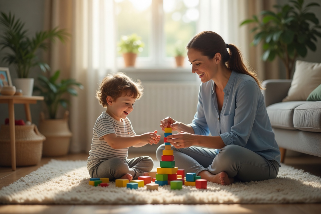 Simi Valley toddler receiving Early Start therapy at home